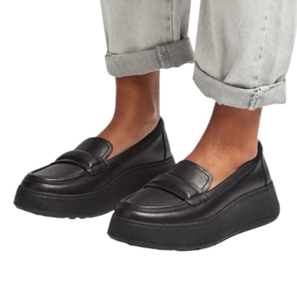 Fitflop Black Platform Loafers